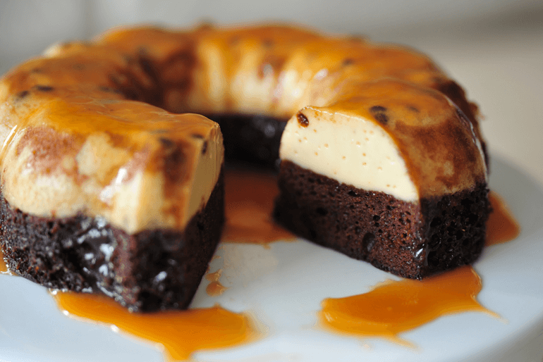 Chocoflan Impossible Cake - A Spicy Perspective