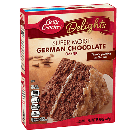 Preparado para torta de chocolate alemán | Betty Crocker