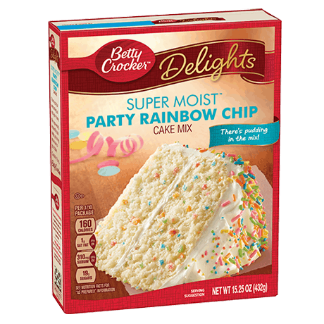 Preparado para torta de chispas de arcoíris | Betty Crocker